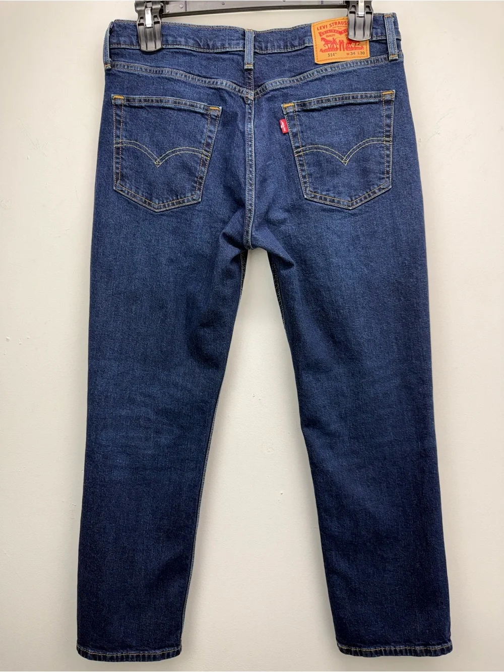 Levi’s 514 size 34x30 Men’s Blue Denim Straight Fit Jeans